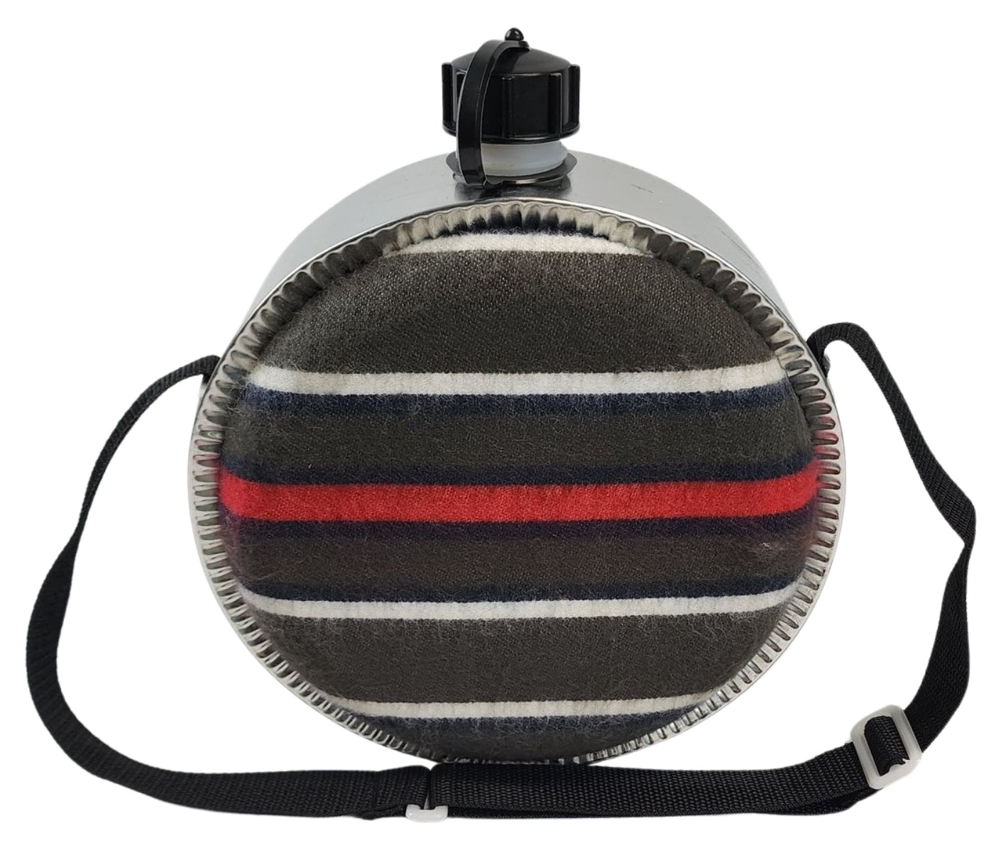 4 Qt Stansport Round Canteen Blanket Lined with Shoulder Strap- New*mocinc.1982*