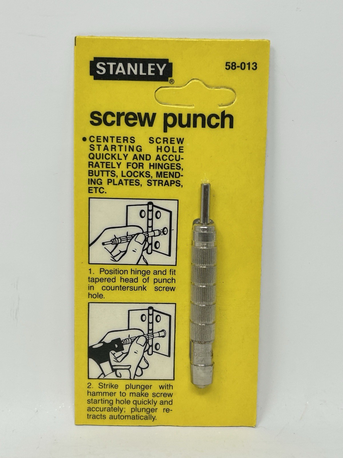 Vintage-NOS Stanley Tools 58-013 Screw Hole Center Punch 🇺🇸