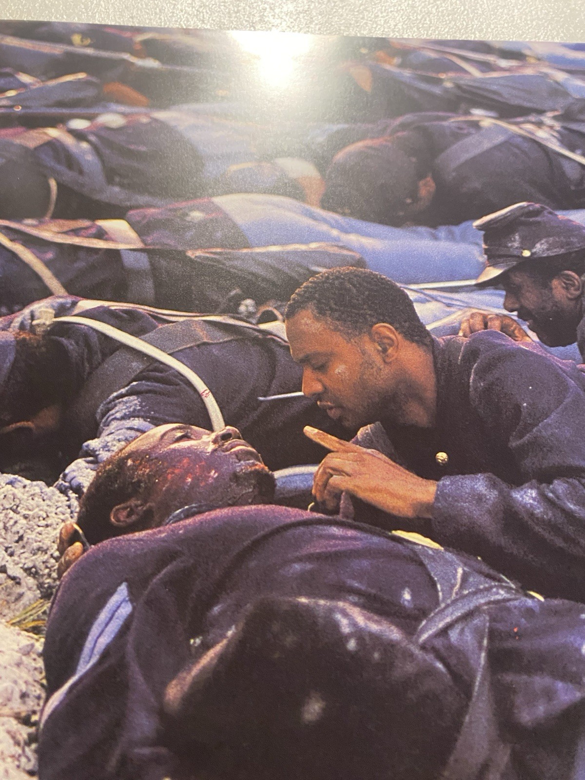 Rare GLORY Movie Promotional Book Photos w/ Denzel Washington Mathew Brodderick