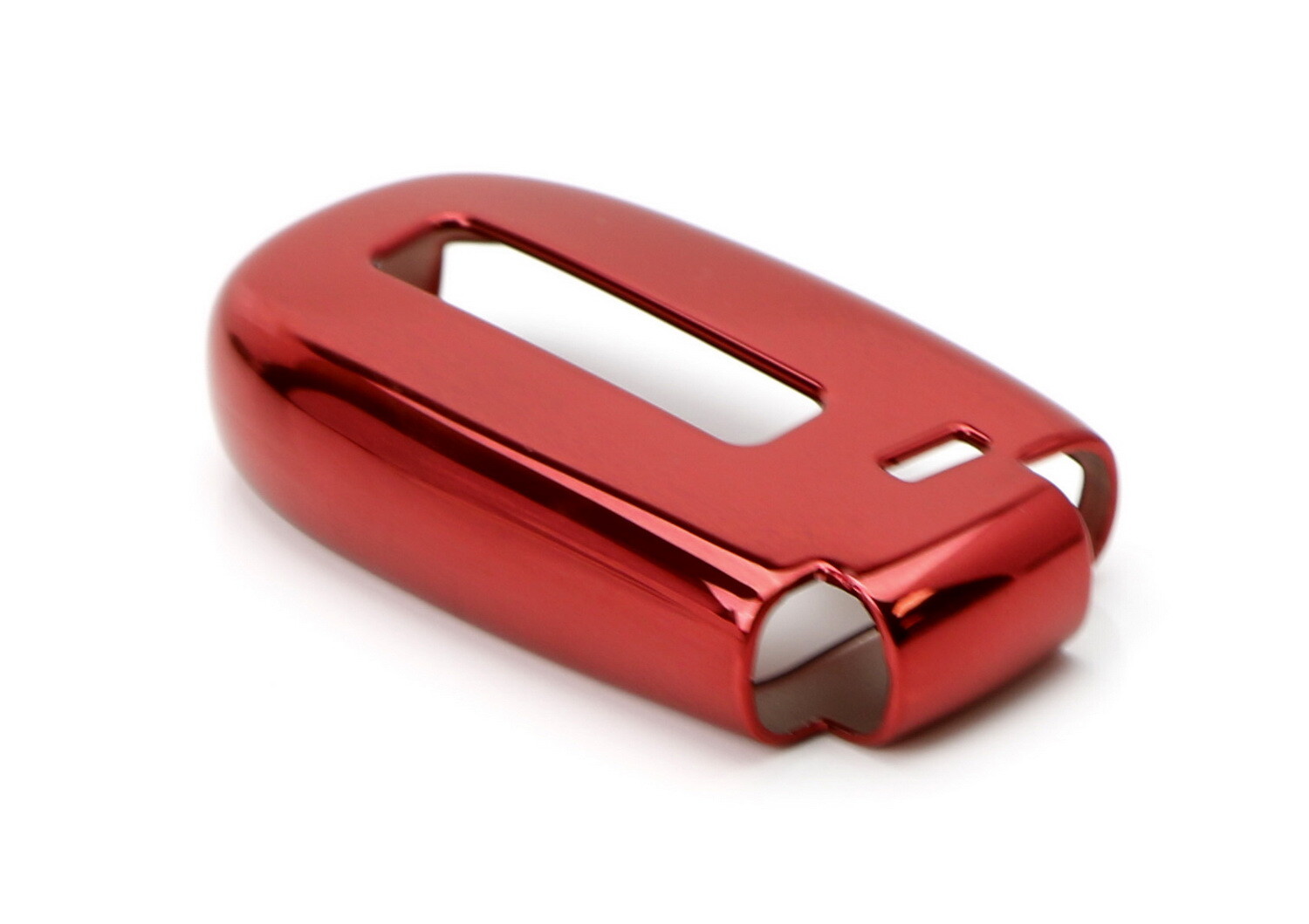 Chrome Red TPU Key Fob Case For Dodge Charger Challenger Jeep Chrysler, etc