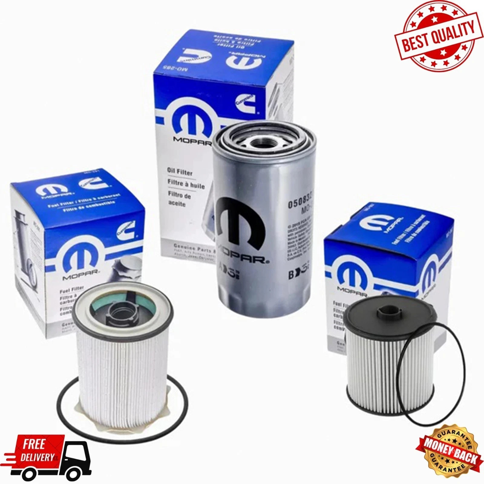 Mopar OEM 6.7L Cummins Fuel & Oil Filter Kit RAM 2500-5500 2019-24