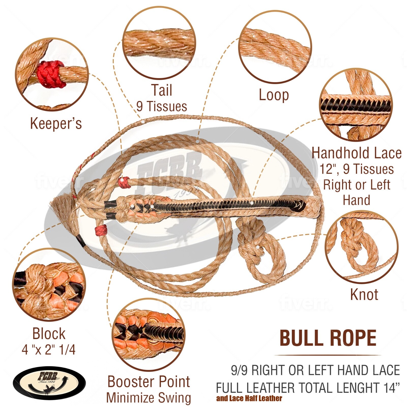 Bull Rope 9/5 Left Hand