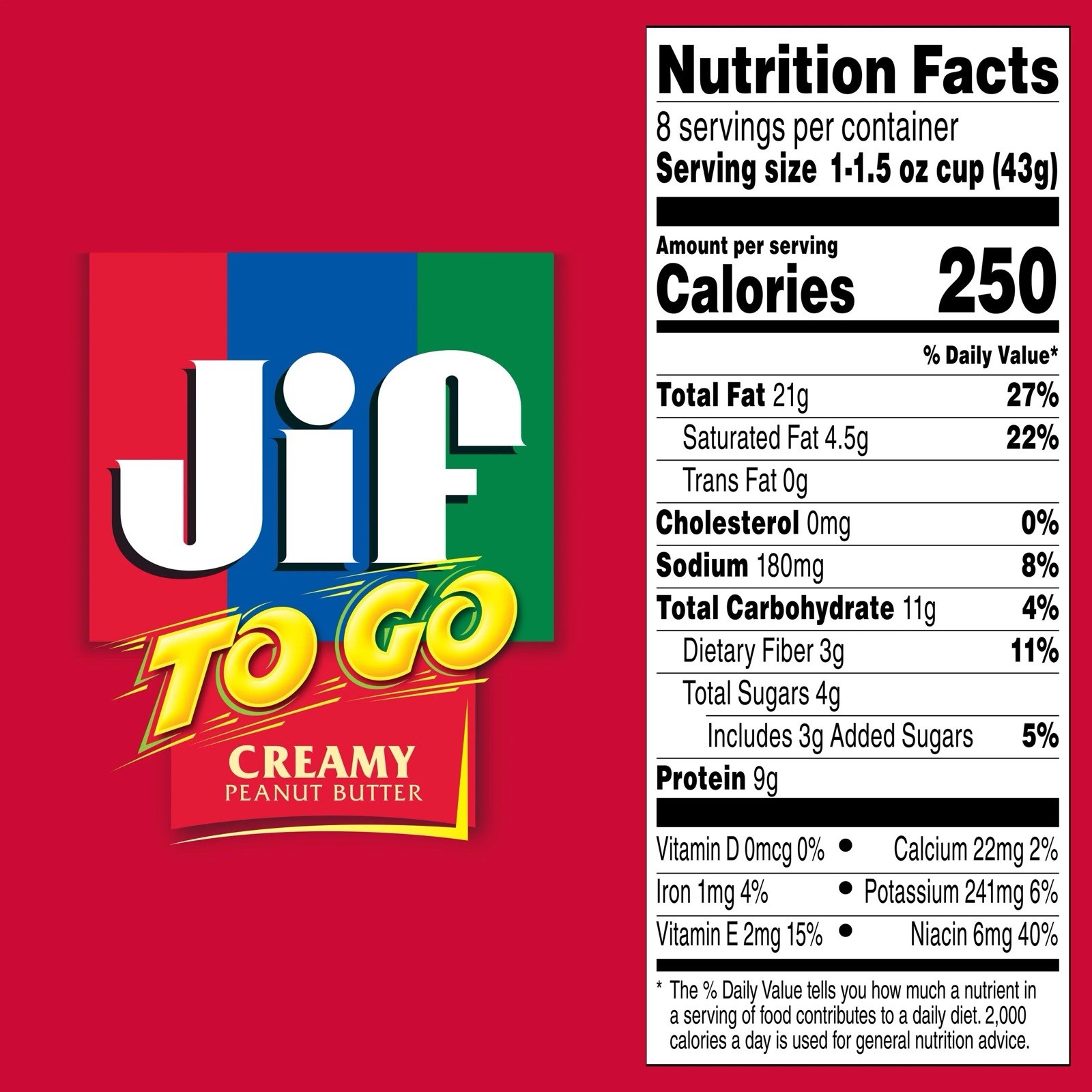 Jif To-Go Creamy Peanut Butter Cups – 36 Snack Portions with Bonus Mini Spatula