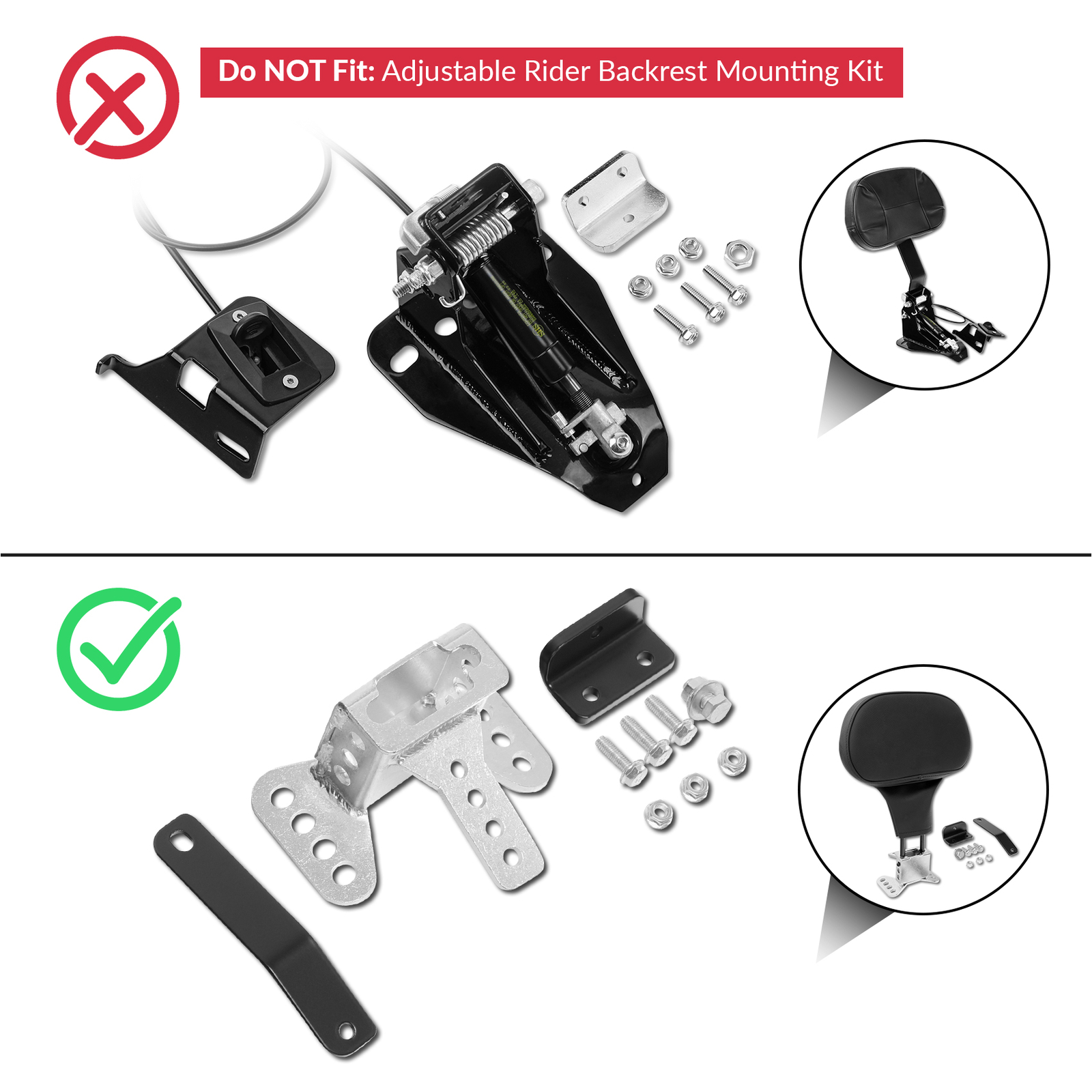 Rider and Passenger Seat Fit For Harley Touring FLHT FLHX FLHR FLTRX 2009-2023