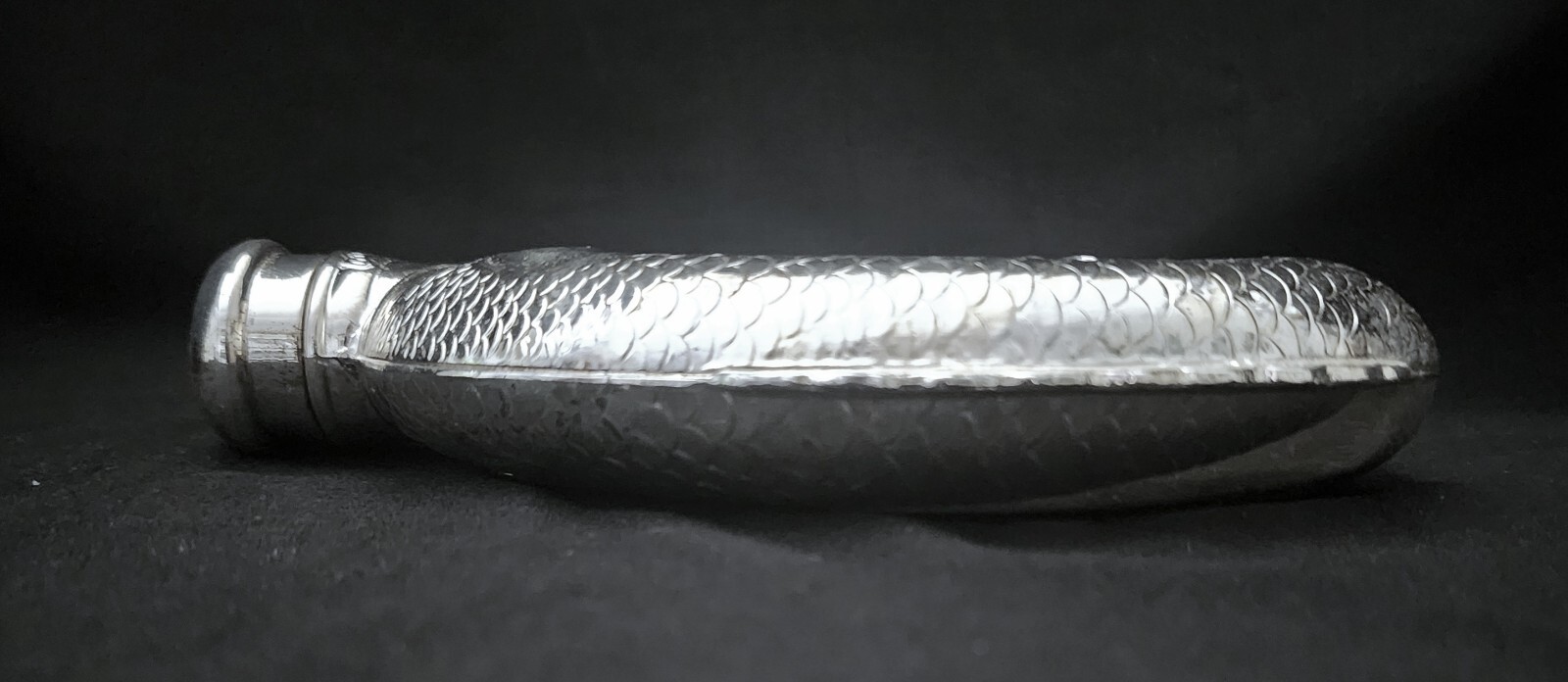 VTG TOWLE Silver Plated Fish "Drink Like A Fish" Flask