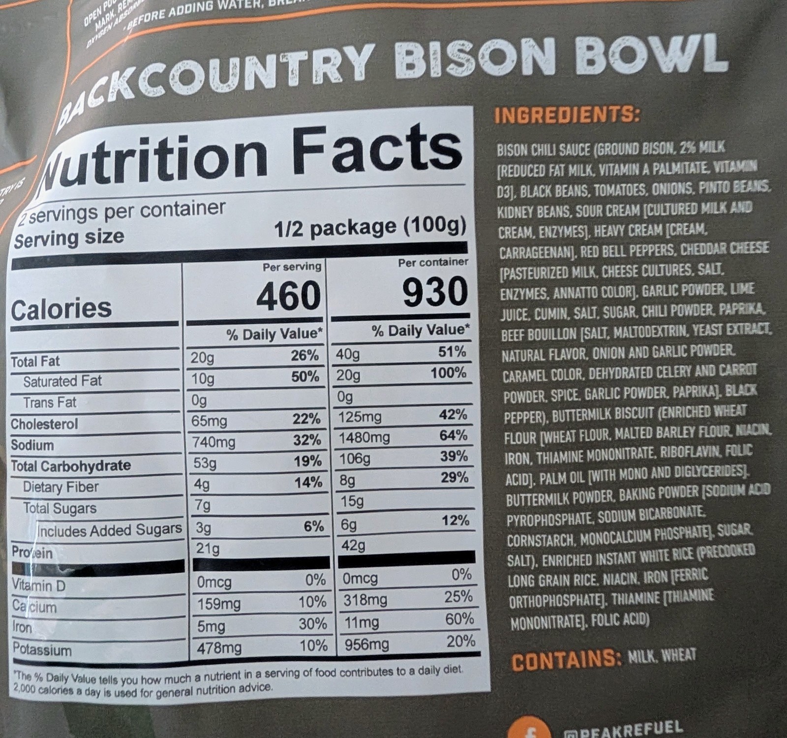 Peak Refuel Premium Freeze-Dried Meals Nine Pouch Assortment Bundle