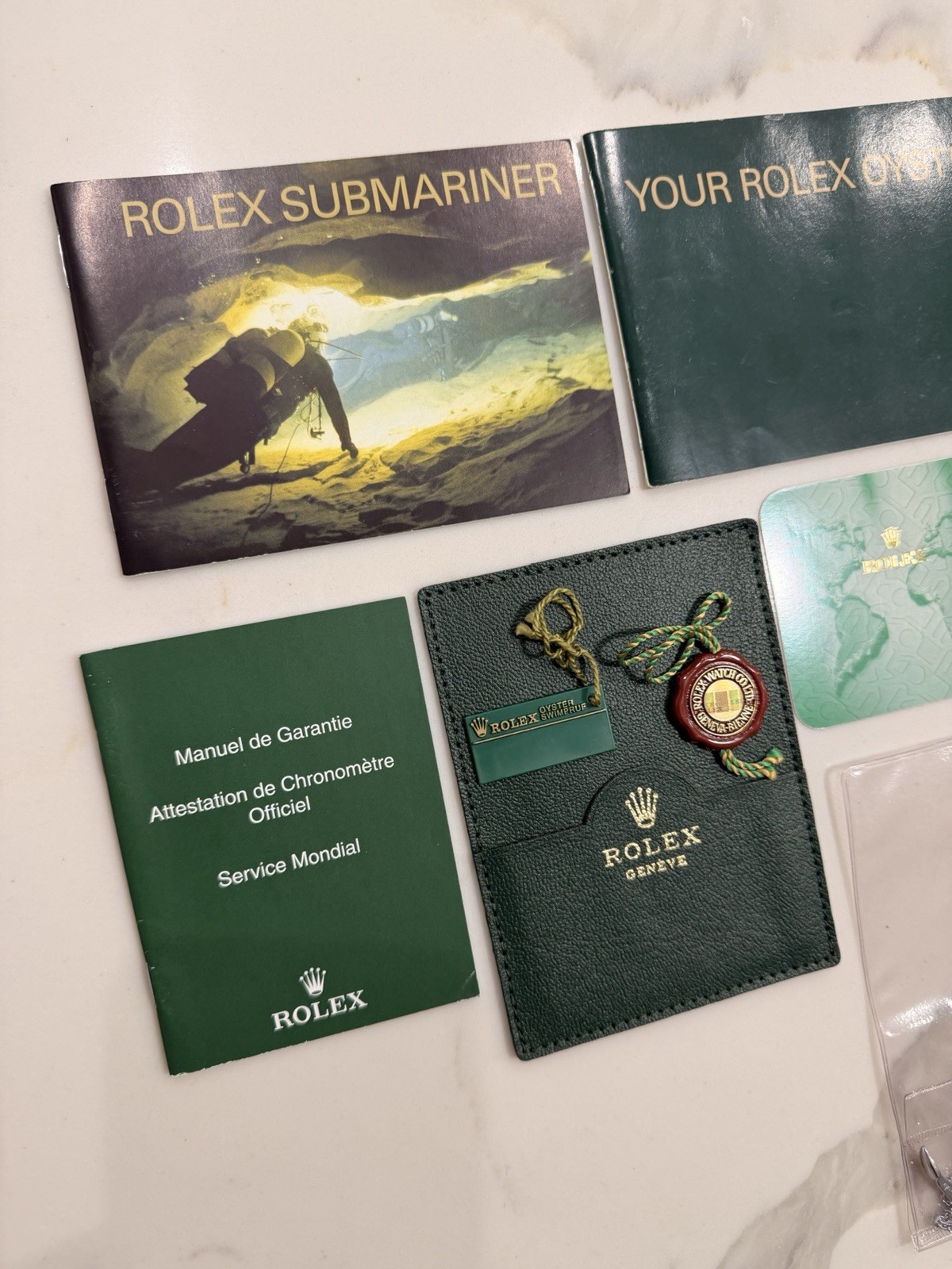 Authentic Rolex Submariner Booklet Anchor SET 16610 16613 14060 16618 2004-2005