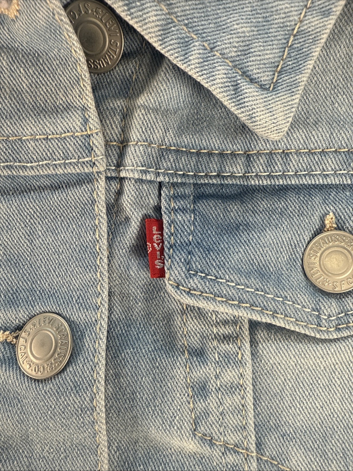 Levi's Denim Jacket and Dress Girls Size 7/8 Blue 2-Piece Set