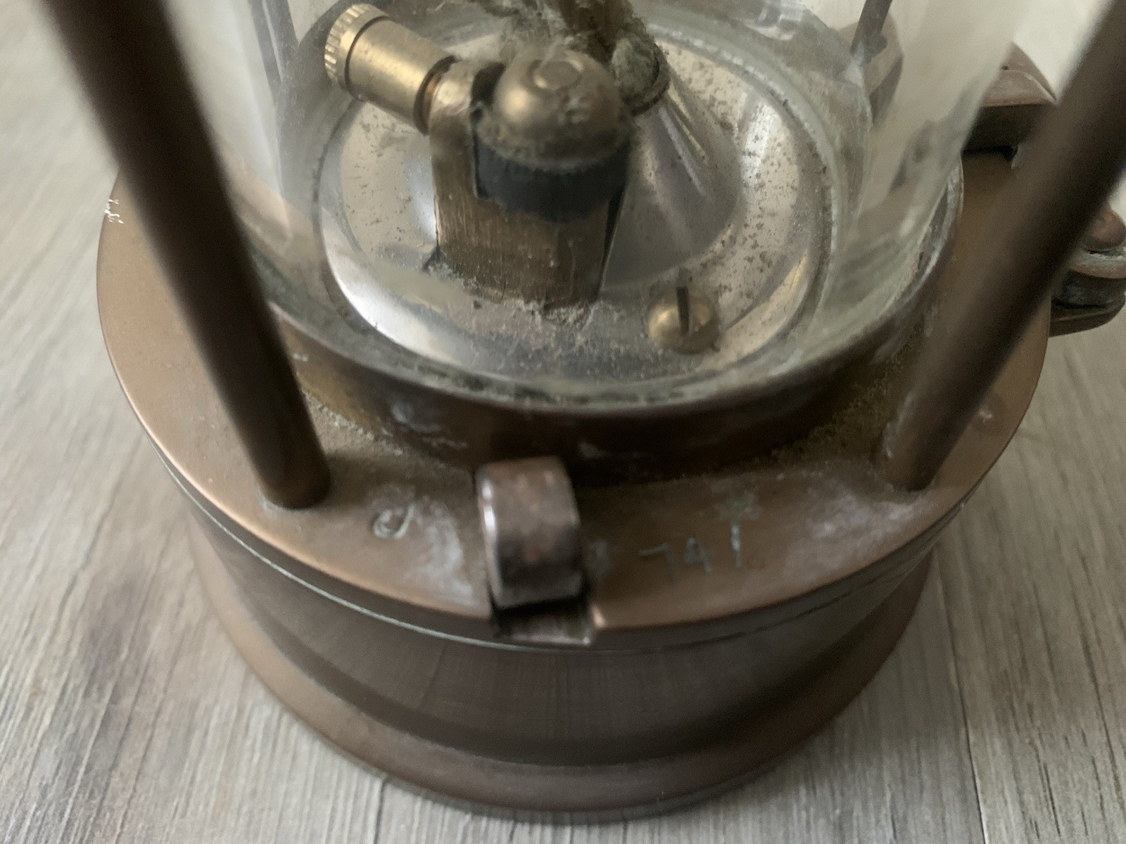 1974 Brass Miners Lamp Protector Eccles Type 6 M&Q