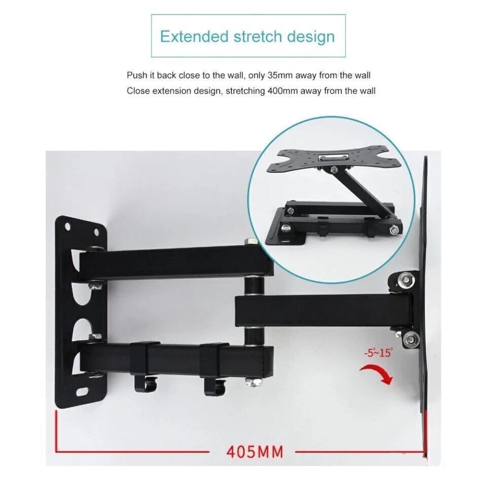 Universal TV Wall Mount Bracket Tilt for 32-55 inch Adjustable Bracket New
