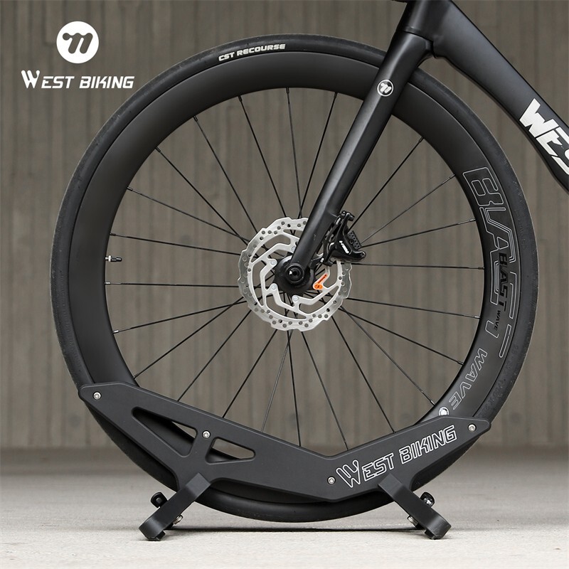 Adjustable Bicycle Stand Rack ABS MTB Road Bike Indoor Floor Parking Stand Black