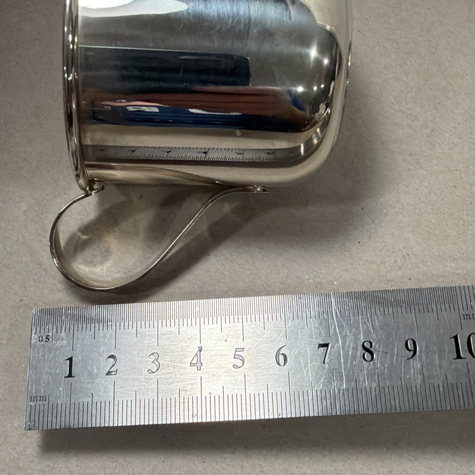 ITALY STERLING .925 Silver Baby’s Cup/Mug 64 mm/2.6 in 63gr/2.02ozt Brand new