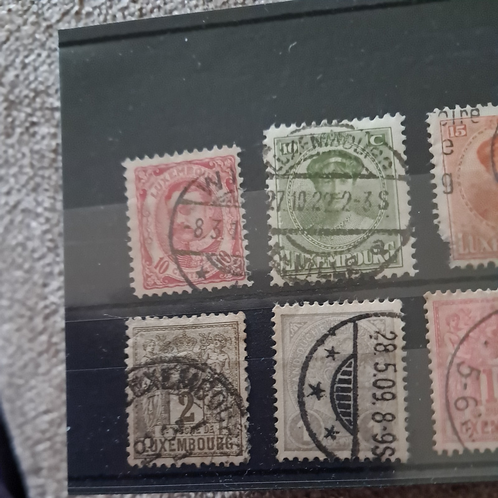 LUXEMBOURG OLD STAMPS x 7