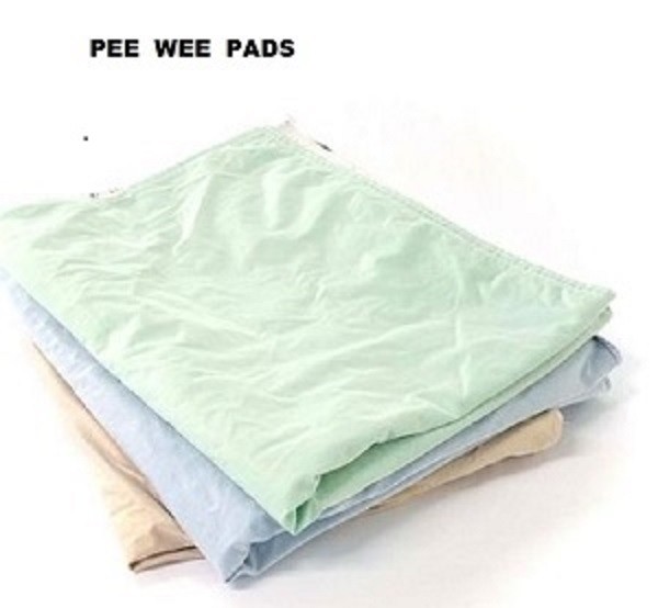 5 Reclaim hospital washable Pee Wee pads.