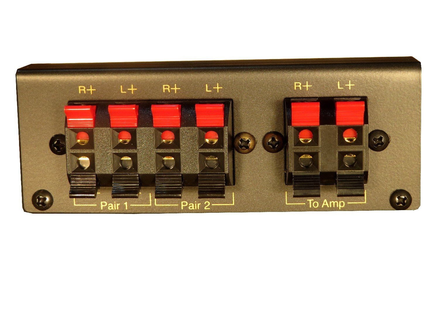 2 Pair Way Stereo Compact Rugged Speaker Switcher Selector Switch box 1x2 TC-22