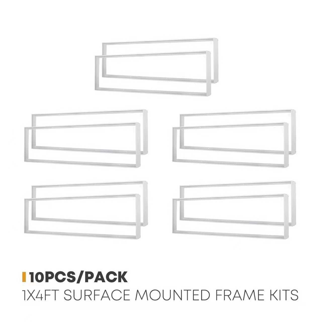 10-Pack, 1X4 FT Surface Mounted Frame Kits for Ceiling installation, 2.75"H