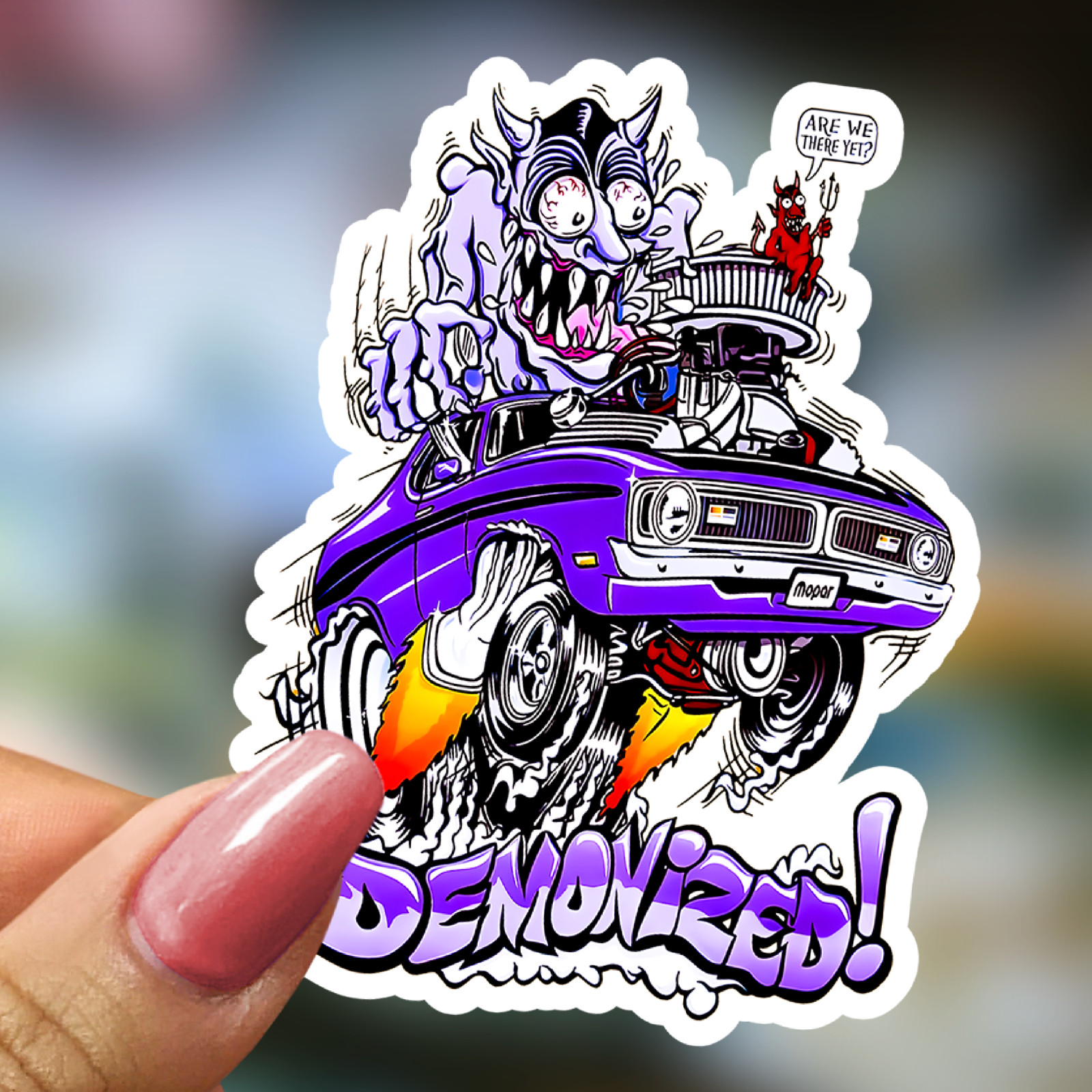 50pcs Rat Fink Ed Roth Vinyl Decals Vintage Hot Rod Custom Sticker Set