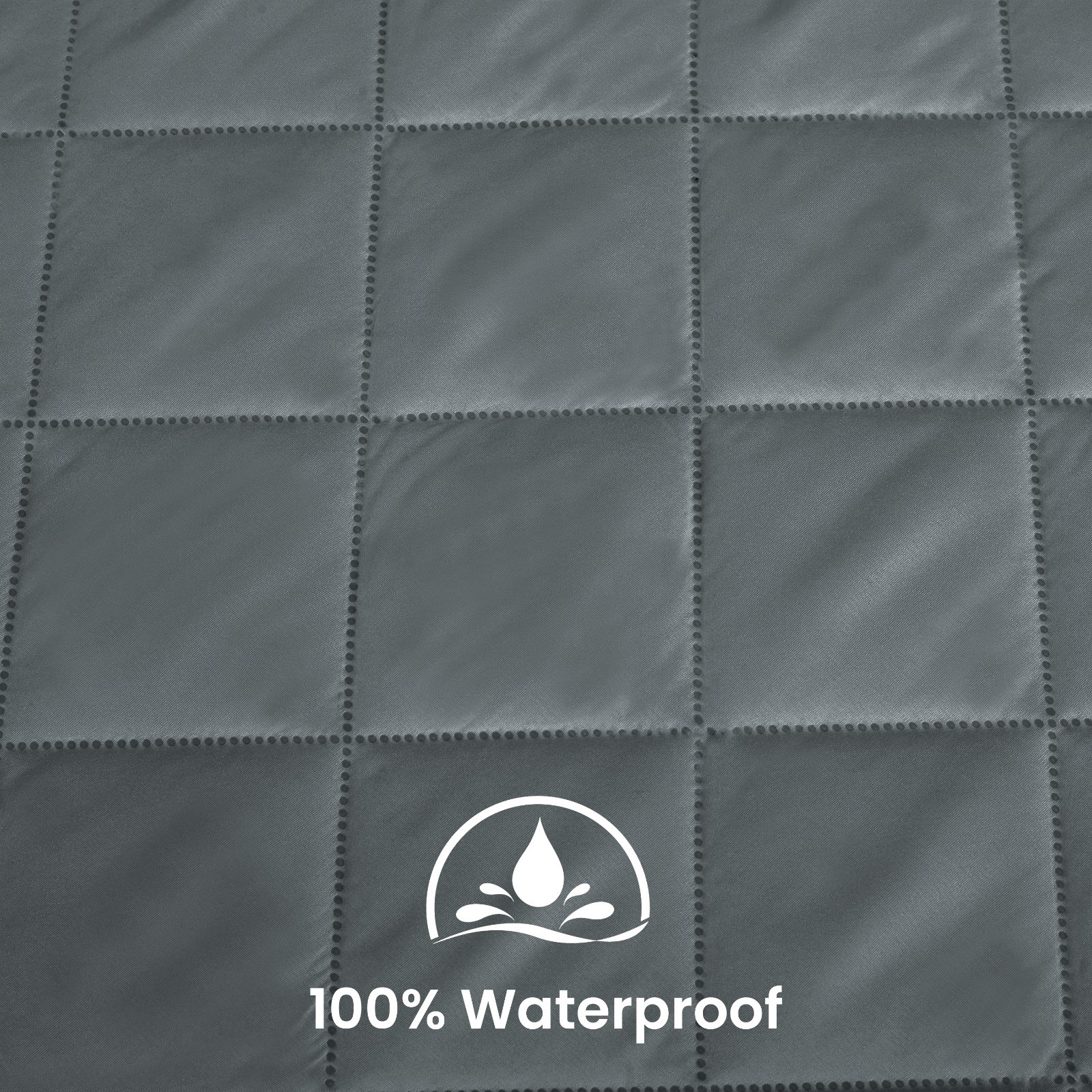 100% Waterproof Mattress Protector Quilted Fitted Mattress Cover 18" Deep Pocket