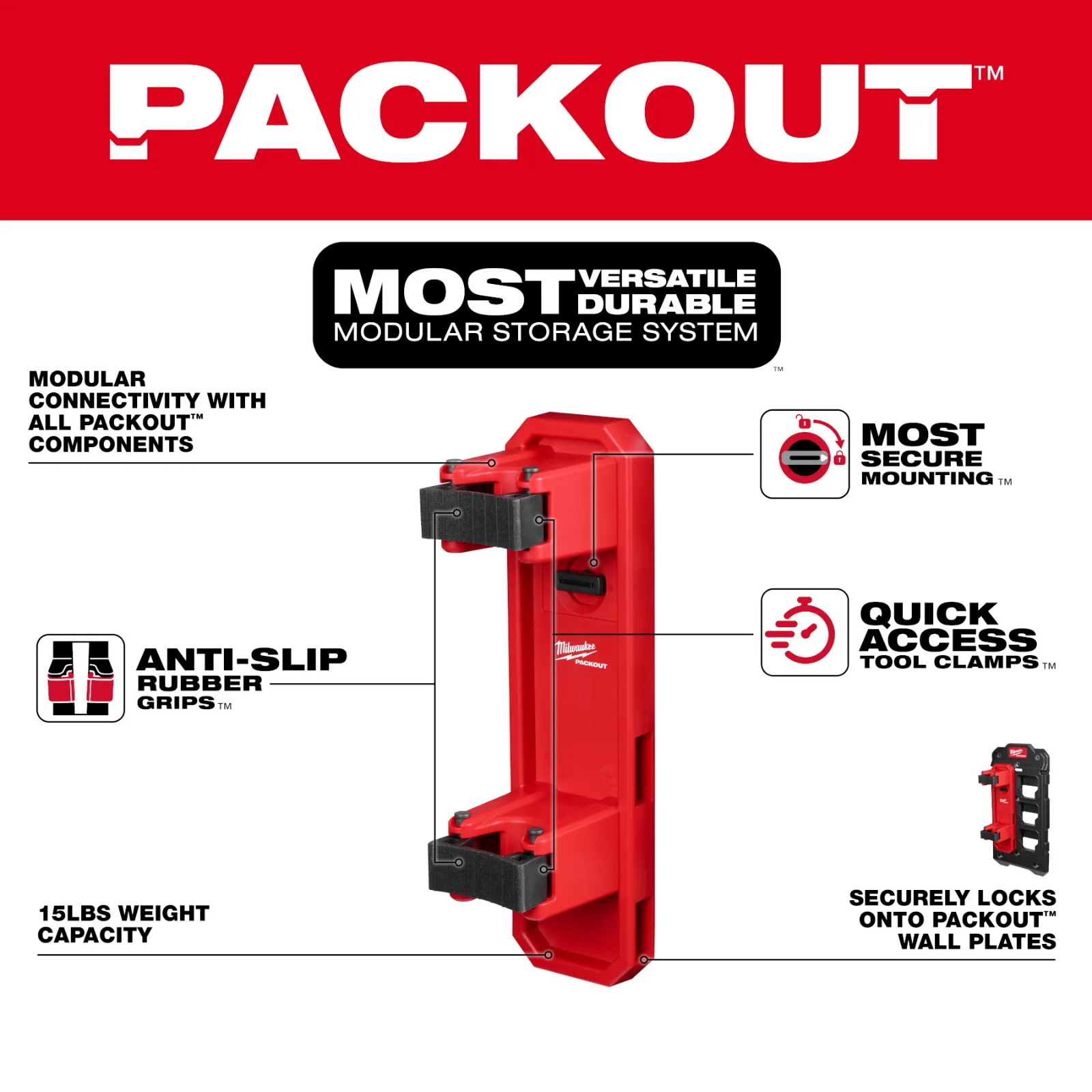 Milwaukee 48-22-8348 Packout long Handle Tool Holder