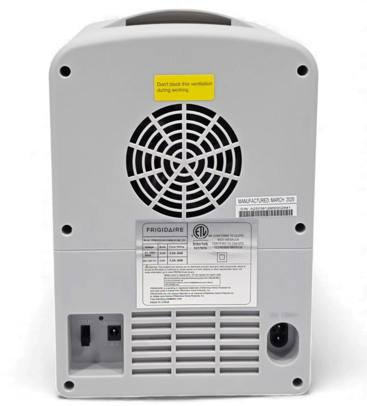 Frigidaire Mini Personal Retro Fridge Cooler 4 L or 6x 12‑oz cans EFMIS229-Moonb