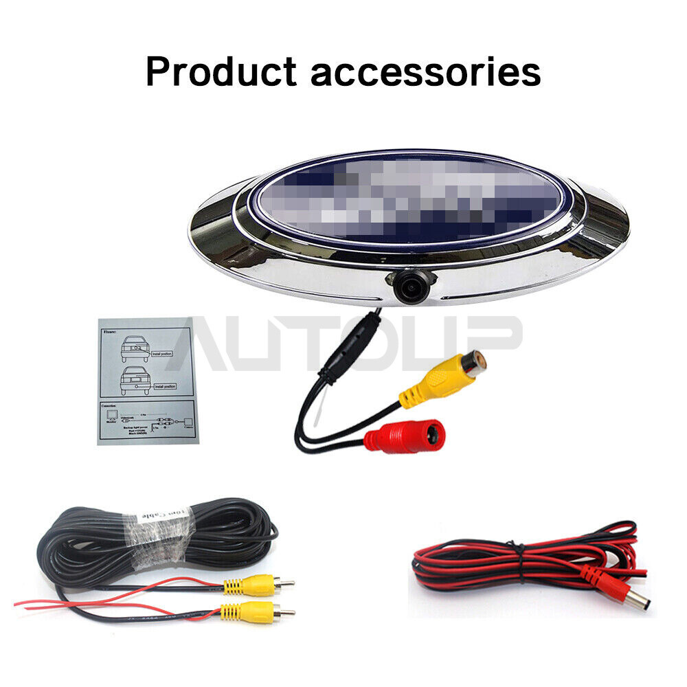 Tailgate Emblem Oval & Back Up Camera Kit for 09-16 Ford F150 F250 F350