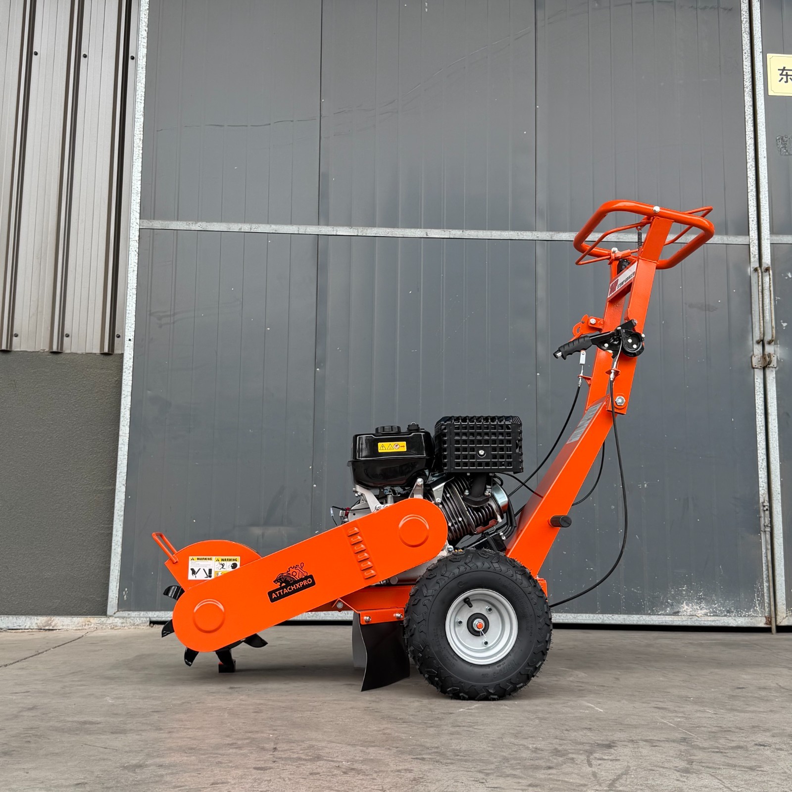 15HP 420CC Gas Stump Grinder Walk-Behind 15" Cutting Height 10" Depth