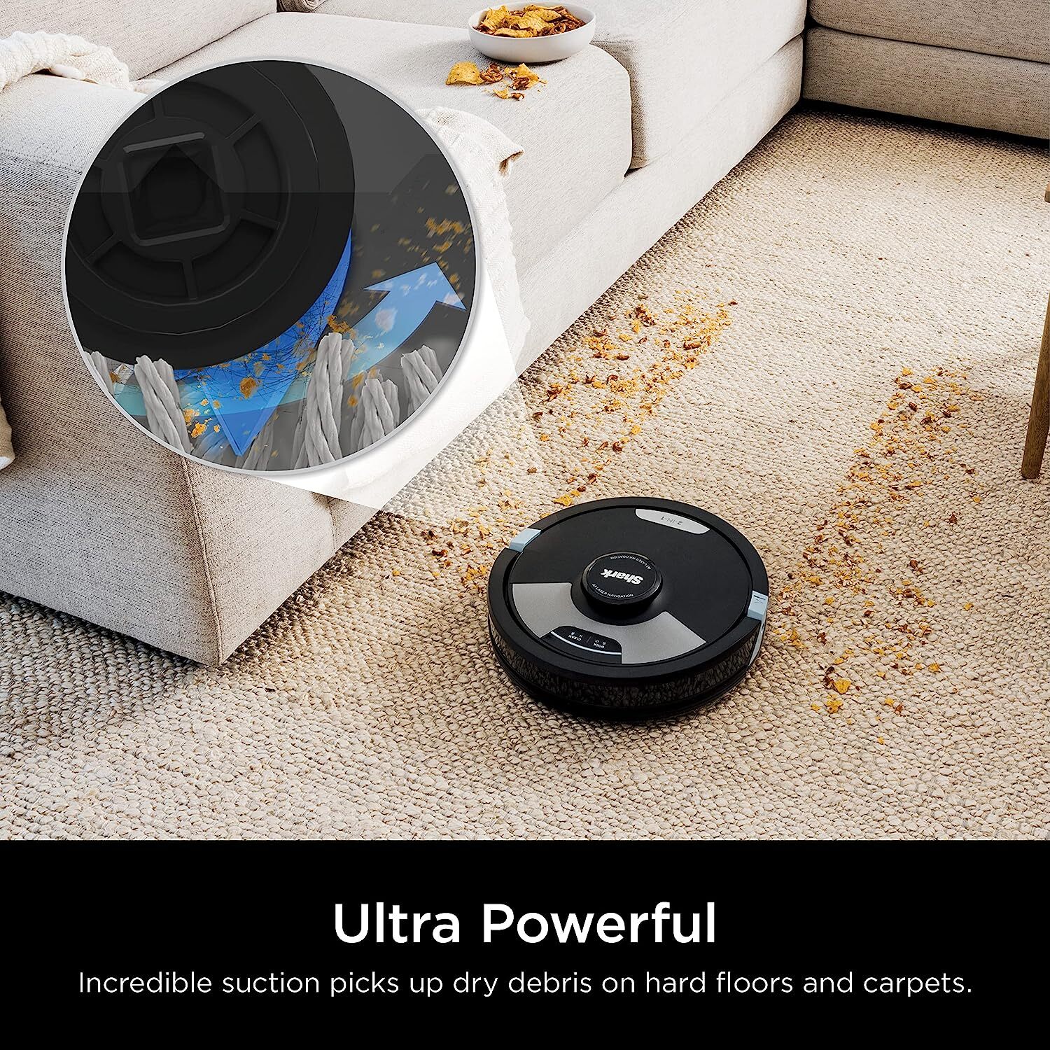 Shark AI Ultra 2-in-1 Robot Vacuum and Mop and XL Self-Emptying HEPA Base