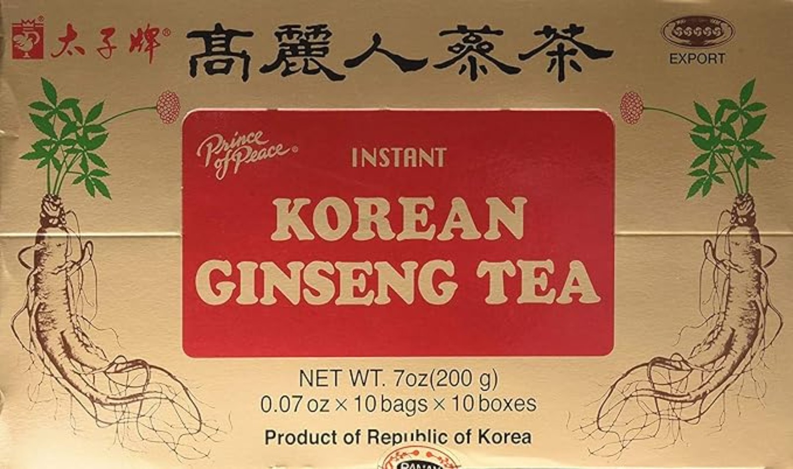 Korean Panax Ginseng Tea - 100 Count-Prince of Peace