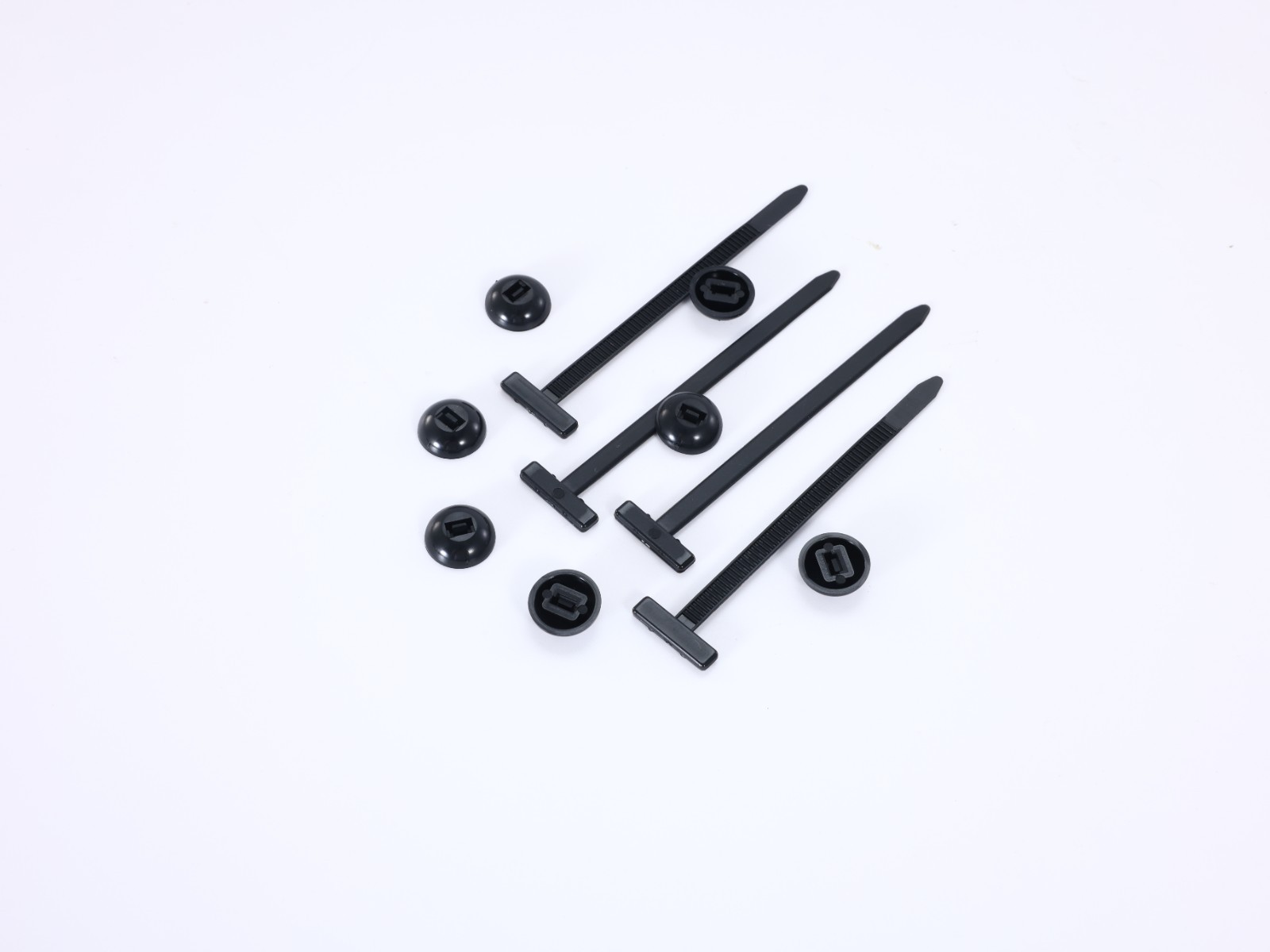 100PCS Nylon Universal Cable Heavy Duty Tie Buckle Self Locking Zip Ties Holder