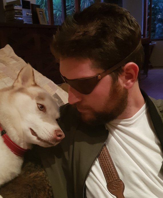 Leather eye patch for adults - adjustable with buckle - good for permanent use