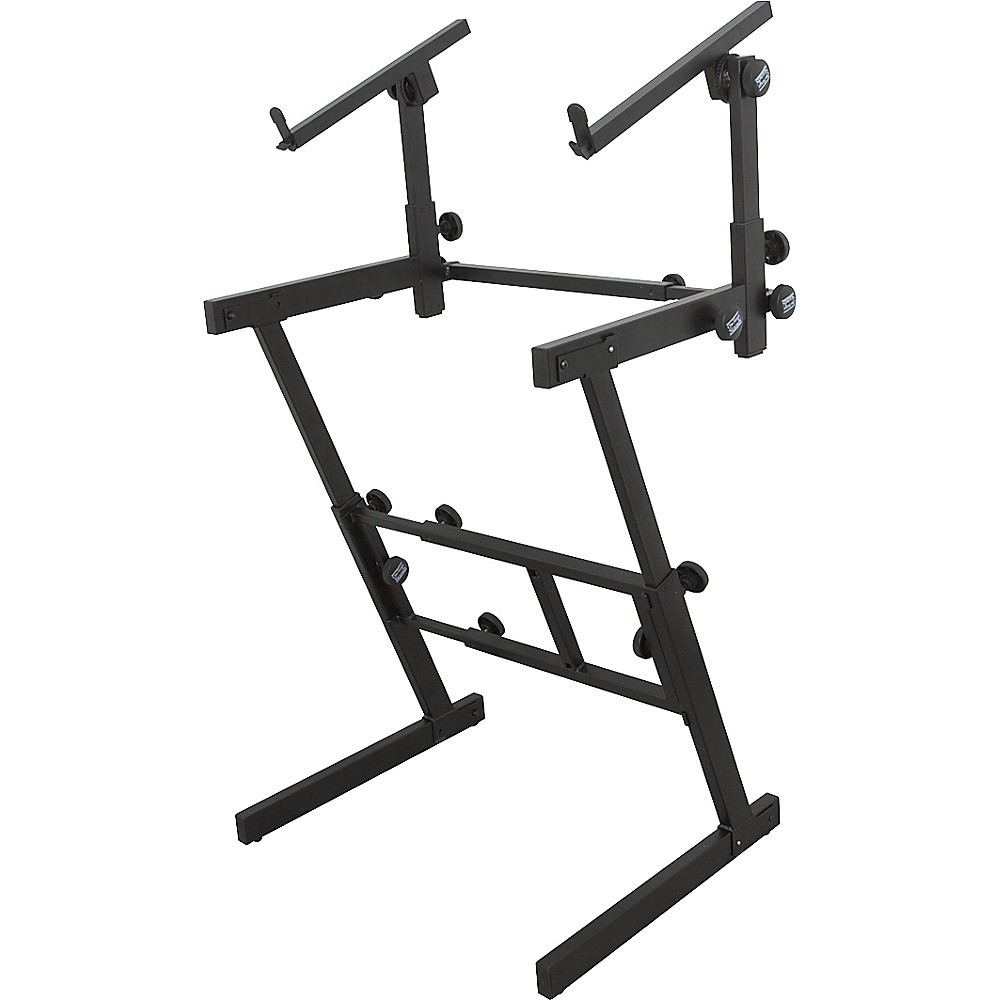 On-Stage Stands Folding Heavy-Duty Dual-Tier Z Stand