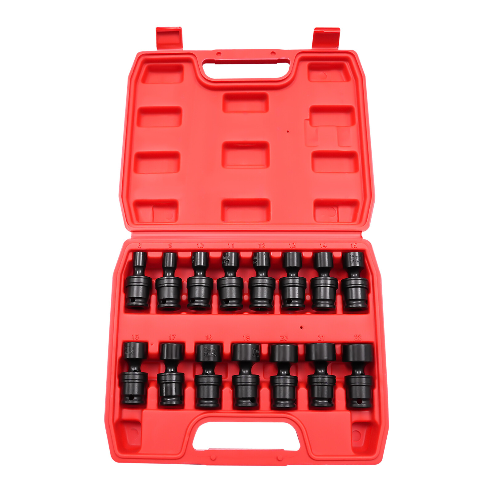 NEW 15-Piece 3/8" Drive Shallow Impact Universal Joint Socket Set, Swivel Socket