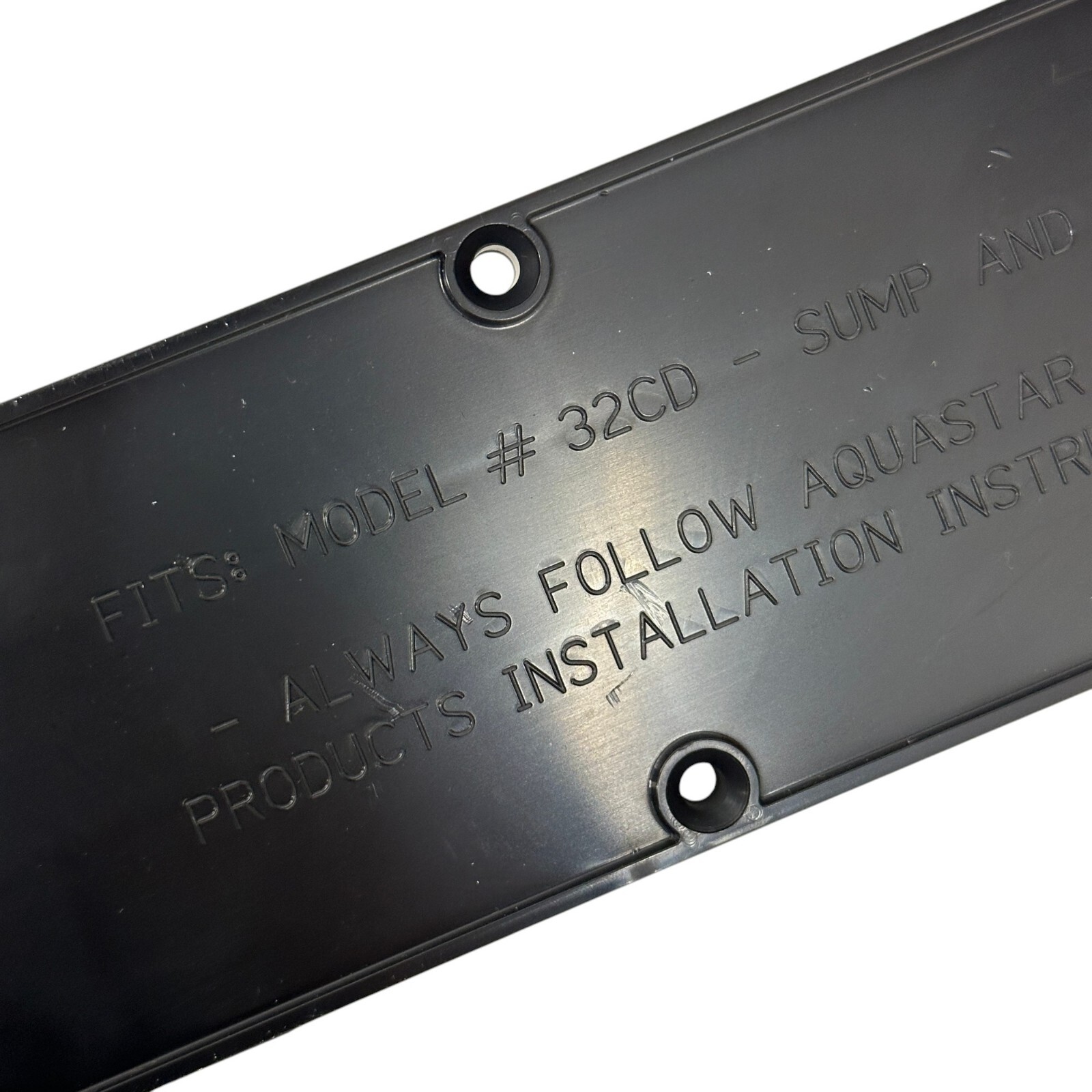 AquaStar 32CDP101 Paramount 3 Port Sump for BuzzTop Channel Drain PVC 32in