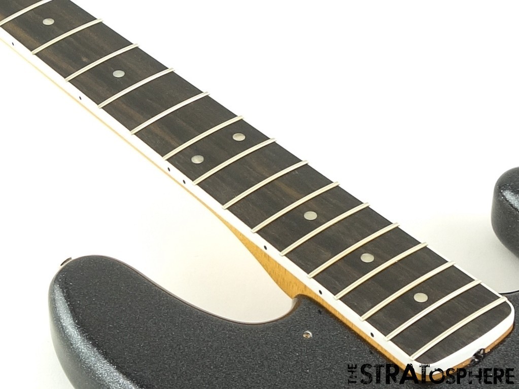 Fender Ltd. Gold Foil Jazz J Bass BODY & NECK Alder Ebony Black Sparkle