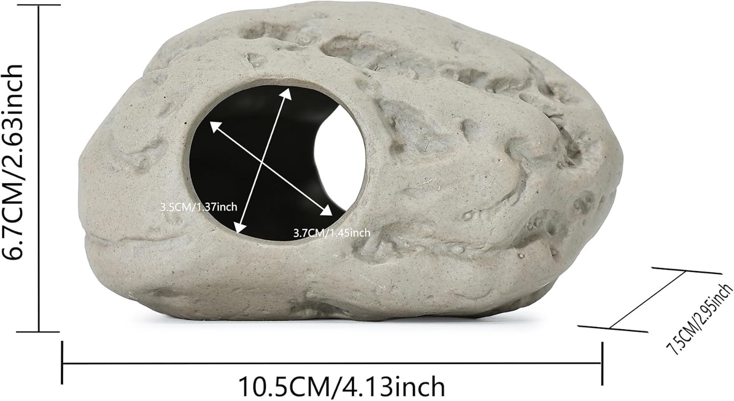 Aquarium Rock Cave Decor For Shrimp Cichlid Hiding Breeding (set 8)