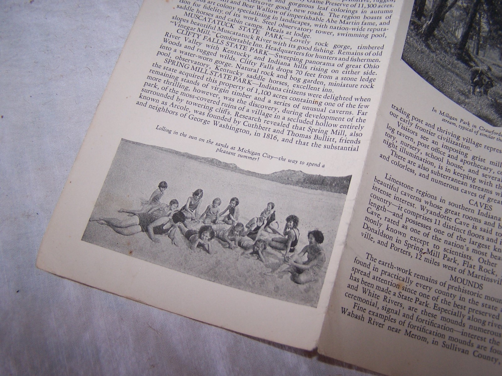 Vintage INDIANA The Hoosier State Travel Brochure CONOCO Gas & Oil