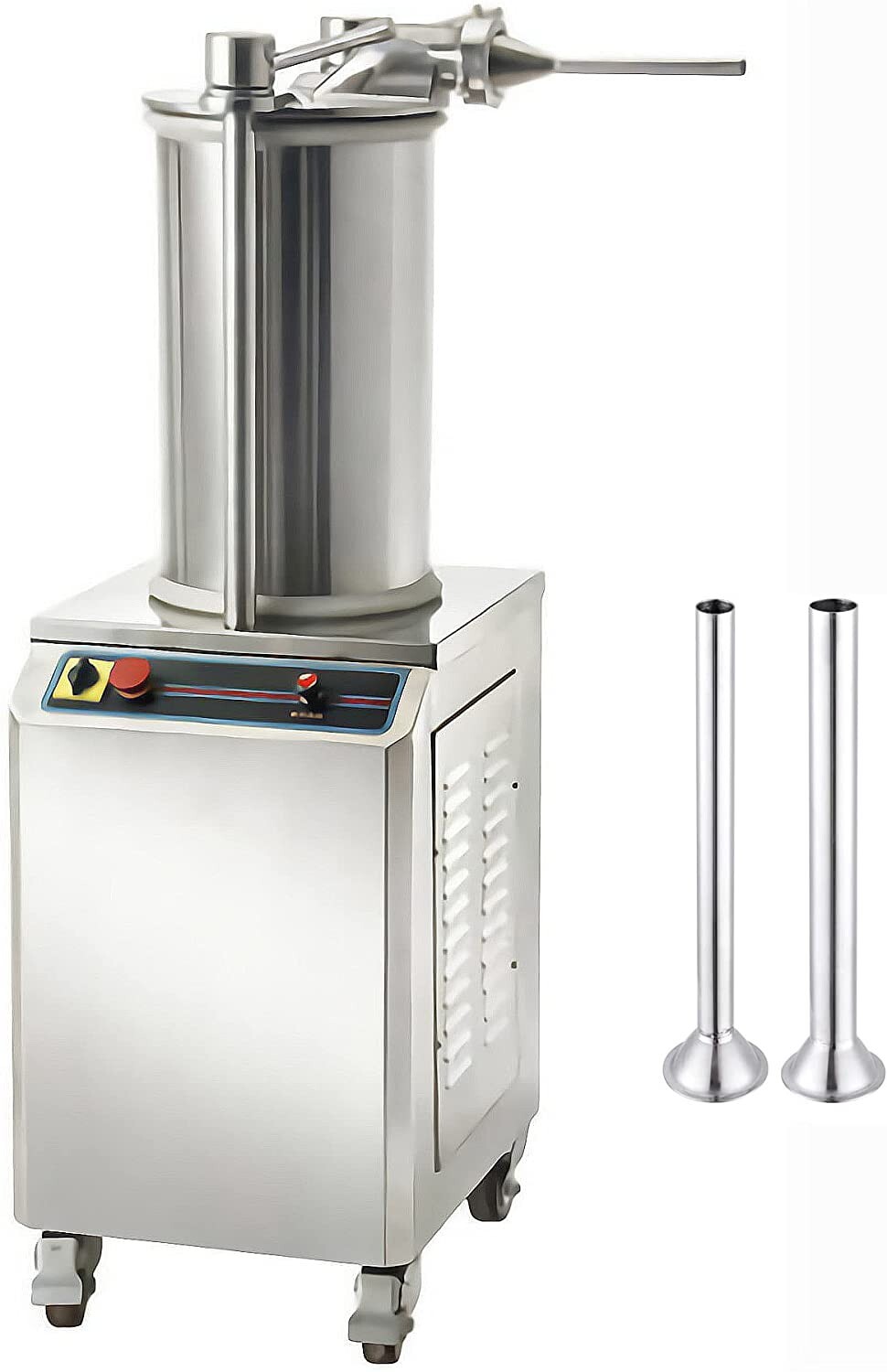 Hydraulic Sausage Stuffers 110V 26L Automatic Vertical Sausage Maker w/3 Stuffer