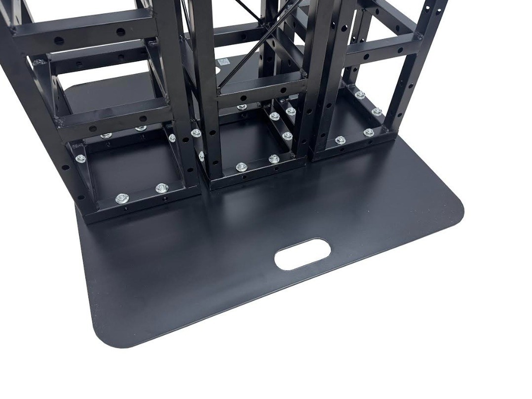 26"x26" Base Plate For 8"x"8" Black Bolt Truss Three Mounting Positions