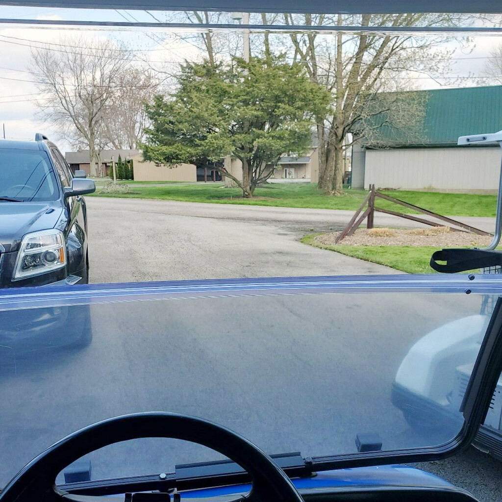 Clear PC Folding Windshield Windscreen Golf Cart Part For Yamaha G14 G16 G19