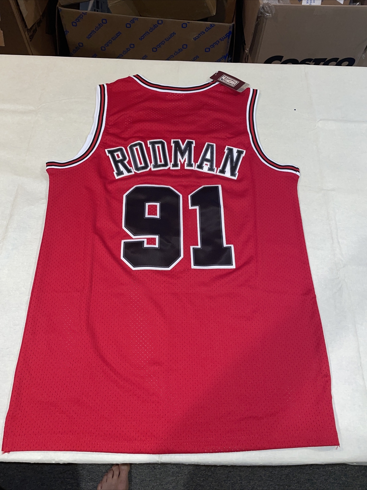 Nwt Adult Large MITCHELL NESS CHICAGO BULLS DENNIS RODMAN 1997-98 JERSEY