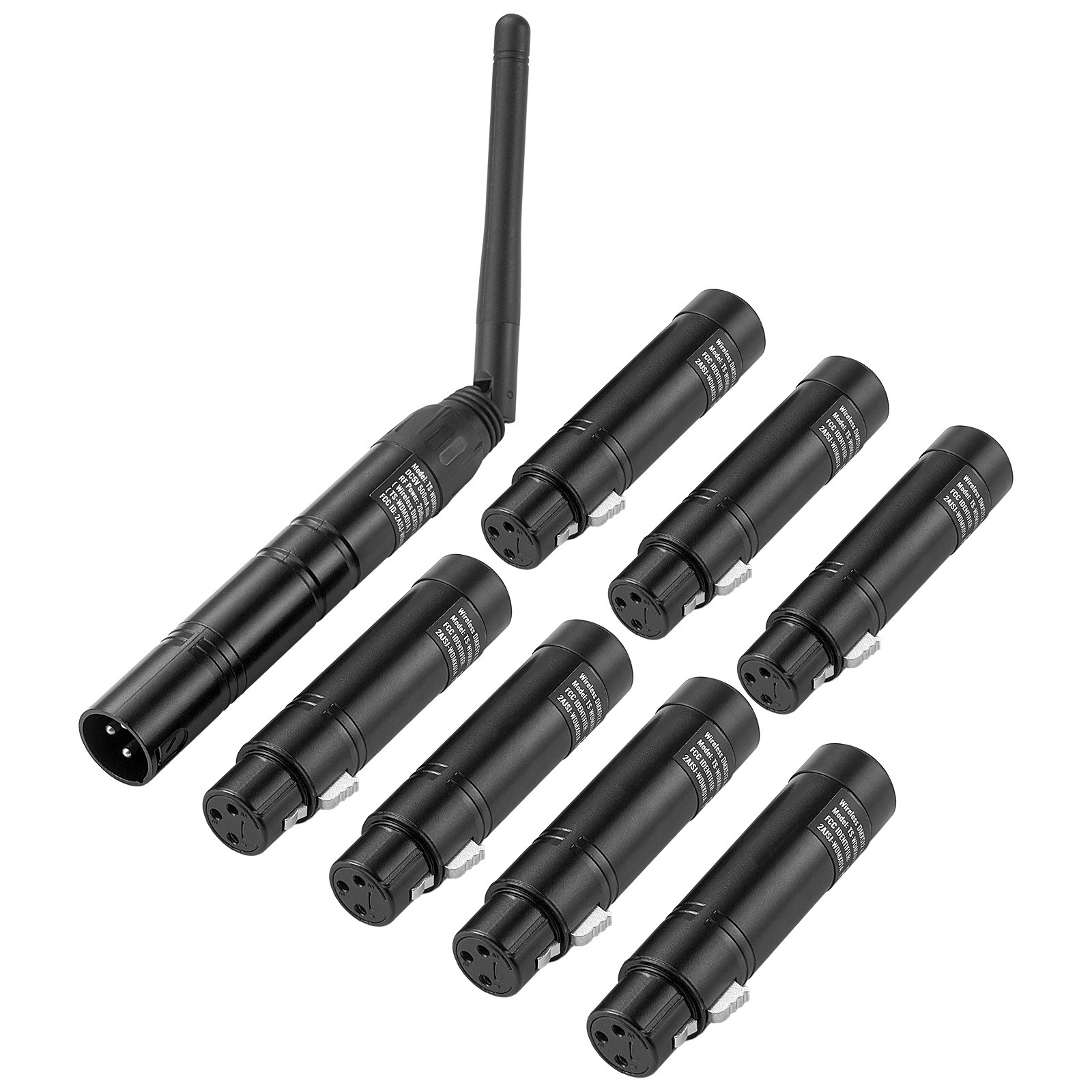 DMX Wireless Receiver Transmitter Controller for LED Stage Light 8 PCs