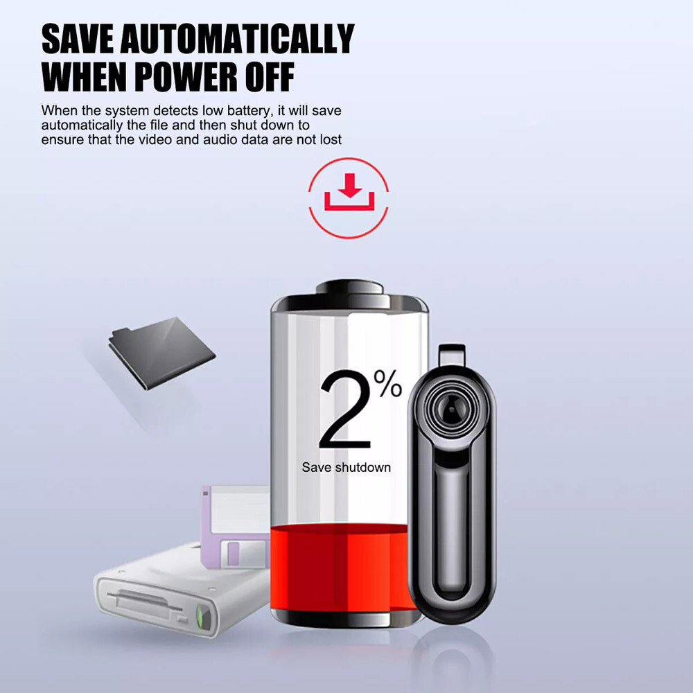 Necklace Camera Mini Full HD Video Audio Voice Recording Wearable Small Recorder