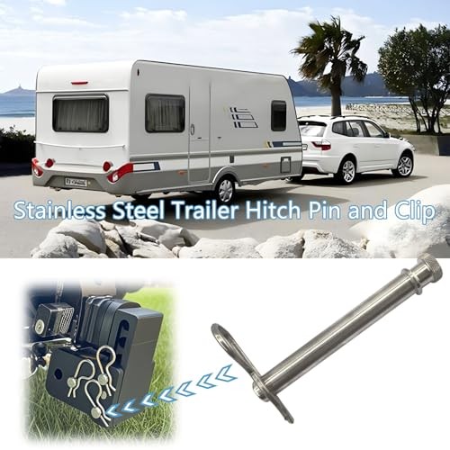 TS3500 Stainless Steel Trailer Hitch Pin and Clip for B&W 2" & 2.5" Hitch 1