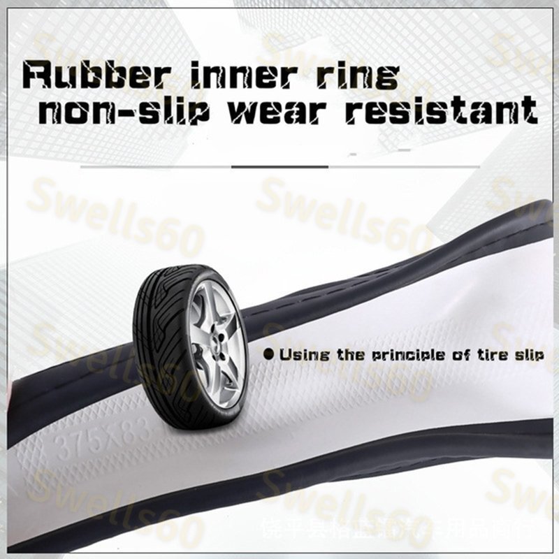 Black 15" Car Steering Wheel Cover Genuine Leather For LEXUS IS300 LS460 IS350