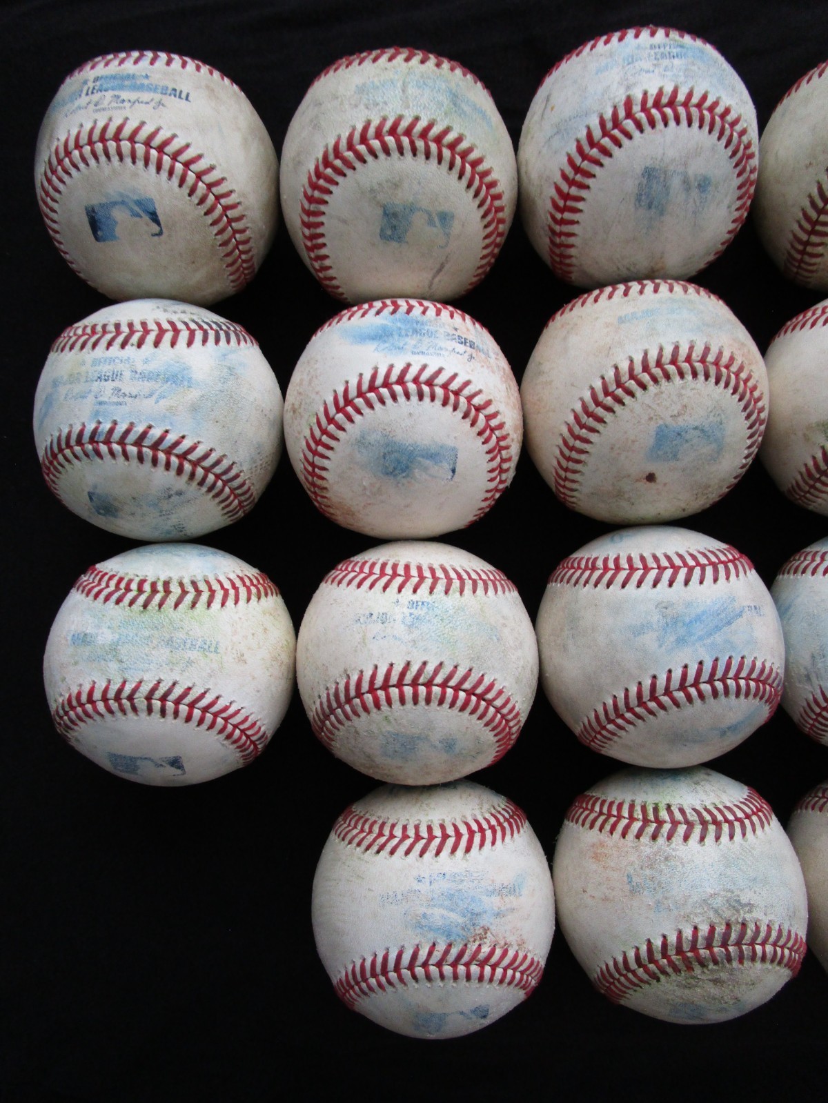 Lot of 18 Rawlings Official Major League Baseballs Manfred Jr MLB 1 1/2 Dozen