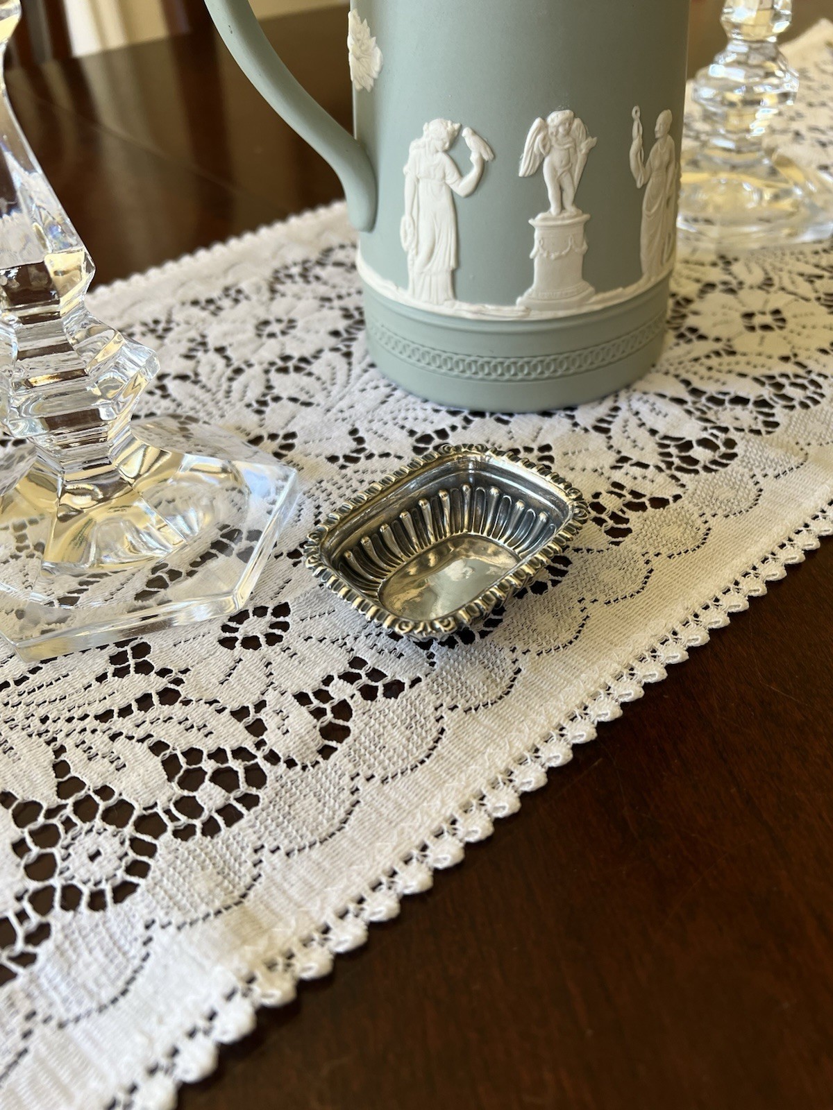 Antique English Hallmarked Silver Salt Cellar