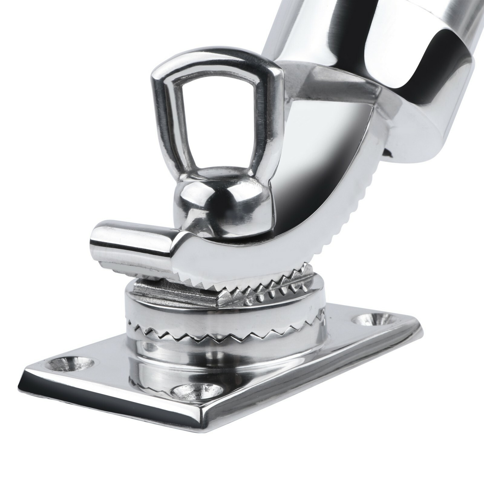 Pair Fishing Rod Holder Boat 316 Stainless Steel Deck-Mount 360° Adjustable