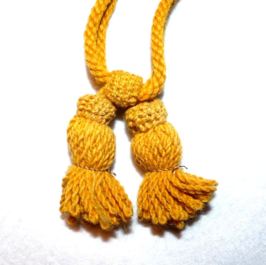 Original Civil War Cavalry Yellow Hat Cord