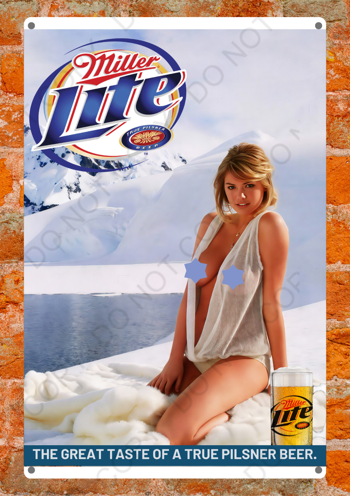 Coors Banquet Rodeo Pamela Anderson Metal Sign Cowgirl Bar Man Cave Decor Read D