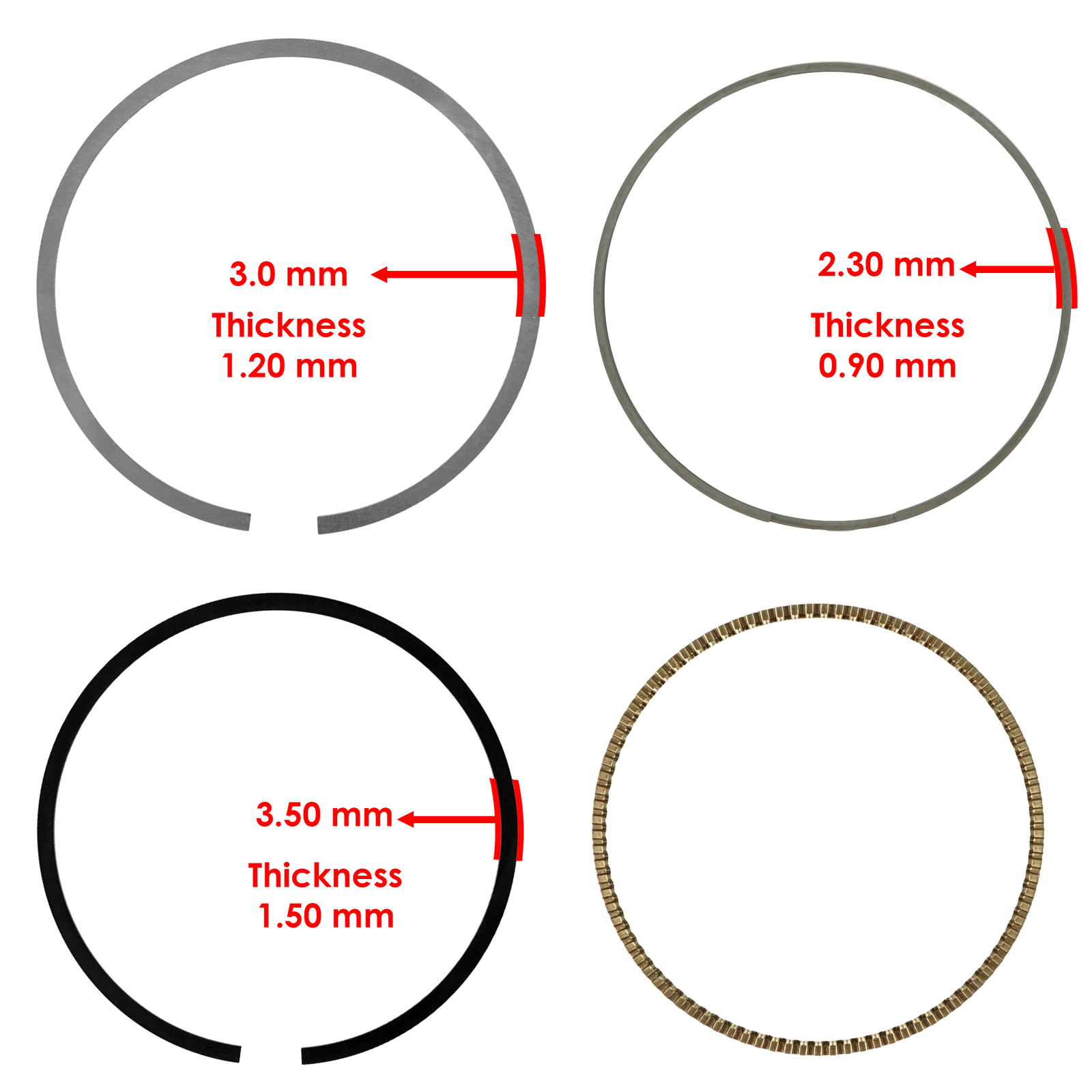 Caltric Piston Rings For Yamaha Moto-4 YFM350/Warrior 350 YFM350 1987-2004